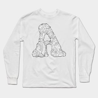 Floral letter A Long Sleeve T-Shirt